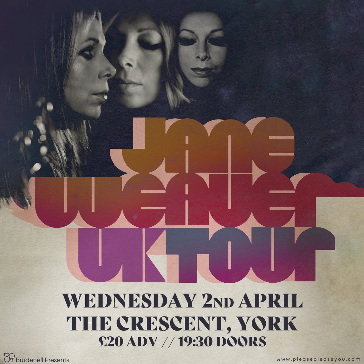 Please Please You (@pleasepleaseyou) on Twitter photo Delighted to welcome <a href="/JanelWeaver/">Jane Weaver</a> back to <a href="/TheCrescentYork/">TheCrescentYork</a> in April!
Jane makes effortless sounding psych-pop with forays into the kosmische, and the latest record 'Love In Constant Spectacle' is another stunner.
>> pleasepleaseyou.com
w/ <a href="/firerecordings/">Fire Records</a> & <a href="/BrudPresents/">Brudenell Presents</a> Delighted to welcome <a href="/JanelWeaver/">Jane Weaver</a> back to <a href="/TheCrescentYork/">TheCrescentYork</a> in April!
Jane makes effortless sounding psych-pop with forays into the kosmische, and the latest record 'Love In Constant Spectacle' is another stunner.
>> pleasepleaseyou.com
w/ <a href="/firerecordings/">Fire Records</a> & <a href="/BrudPresents/">Brudenell Presents</a>