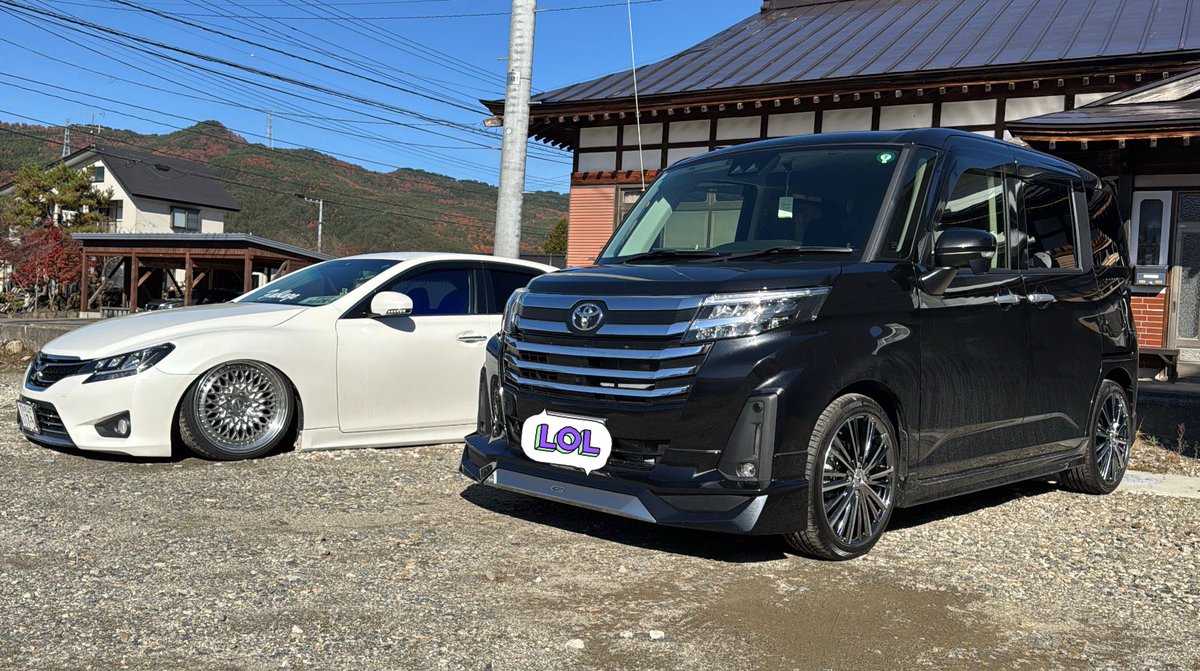 先週嫁車17インチのマジスに変えてみた🤤
腐食はあるけどかっこいい🤭