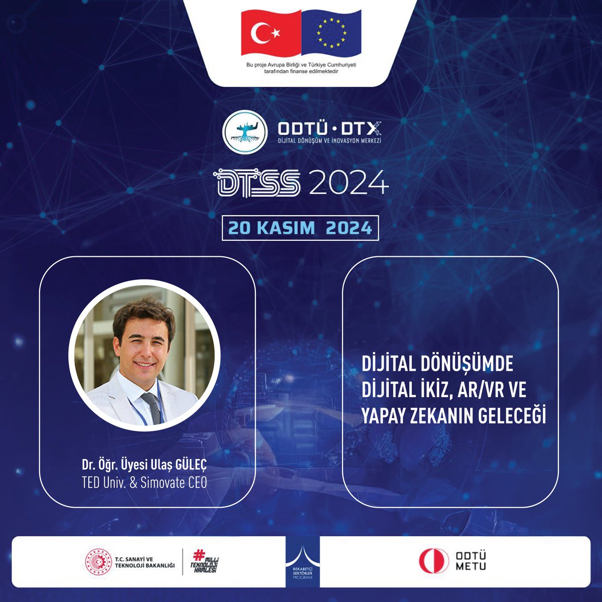 🎉Simovate DTSS 2024’de!
📍 Etkinlik Yeri: ODTÜ Kültür ve Kongre Merkezi, Ankara
📅 Tarih: 20-22 Kasım 2024
#DTSS2024 #Simovate #DijitalDönüşüm #YapayZeka #ARVR #Dijitalİkiz #DTX