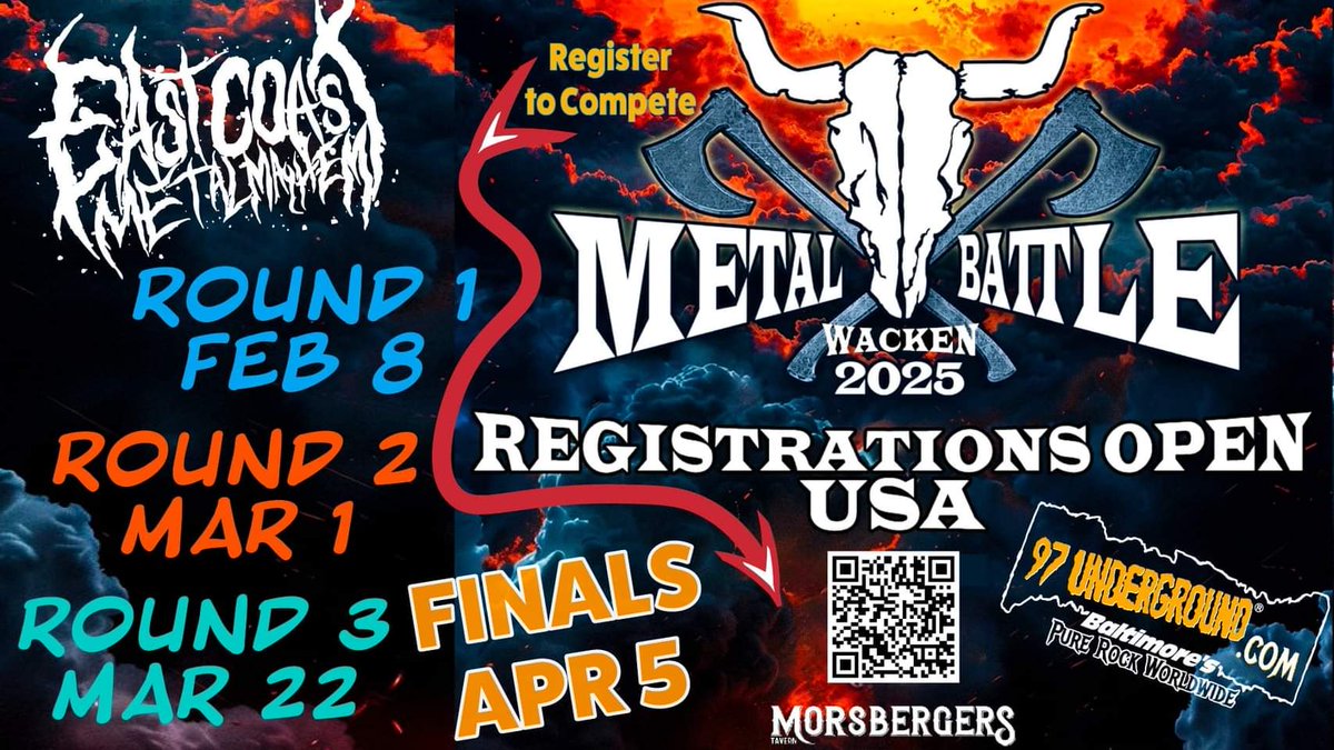 EC_MetalMayhem's tweet photo. @Wacken Baltimore has the most band submissions in the Country 🙏🏻 https://t.co/GqXBqONbpS