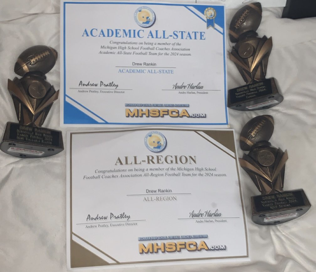 Northville Football
Academic All-State
All Region
All Conference
Team MVP
Defensive MVP
Team Captain
All State🔜

hudl.com/v/2Q4JiY