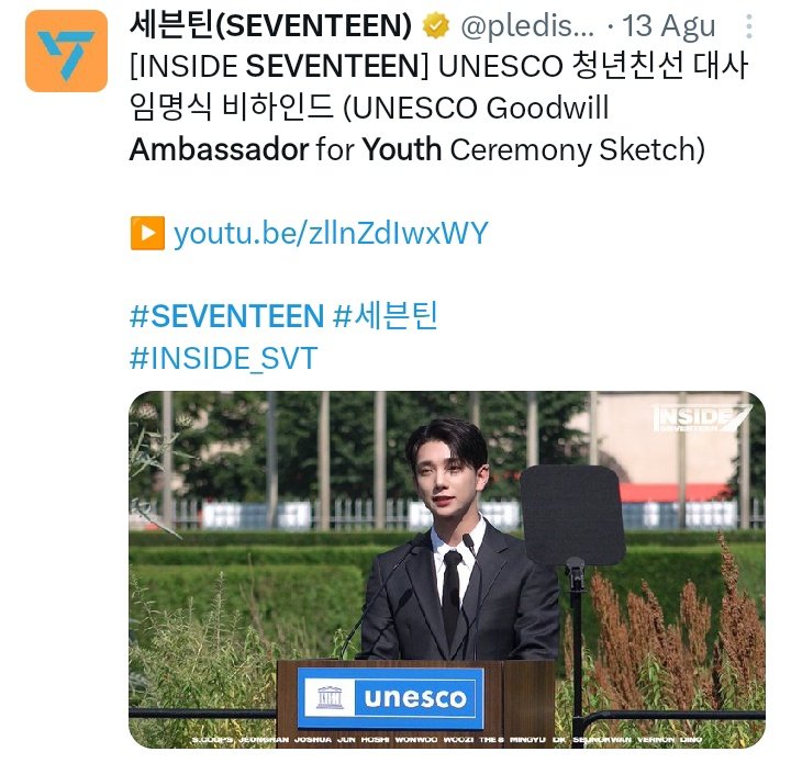 Nashuakuuu's tweet image. Seventeen in 2024 :

#JUN Tourism Ambasador of His Hometown Shezhen
#SEVENTEEN UNESCO Ambasador for Youth
#JOSHUA receives SEVENTEEN Certificate Appreciate from his Hometown LA 
#SEUNGKWAN Public Relation Ambasador of his Hometown Jeju 

I'm proud of my Boys 🫂