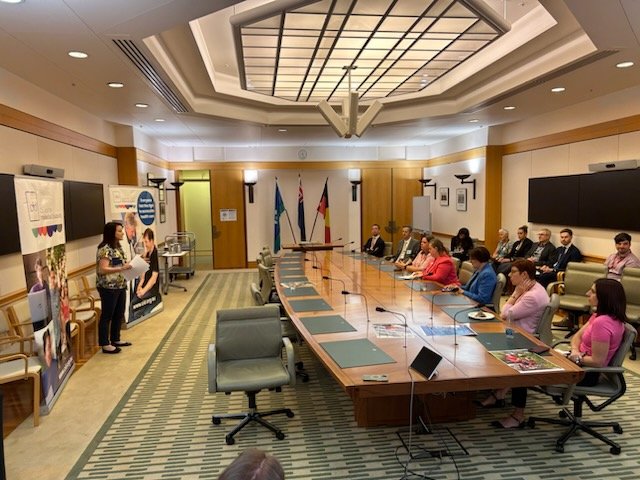 Today we were at a <a href="/CIDvoice/">CID</a> parliamentary forum about health, all the way down in Canberra! 

It was a chance to advocate and raise the profile of intellectual disability health at a national level