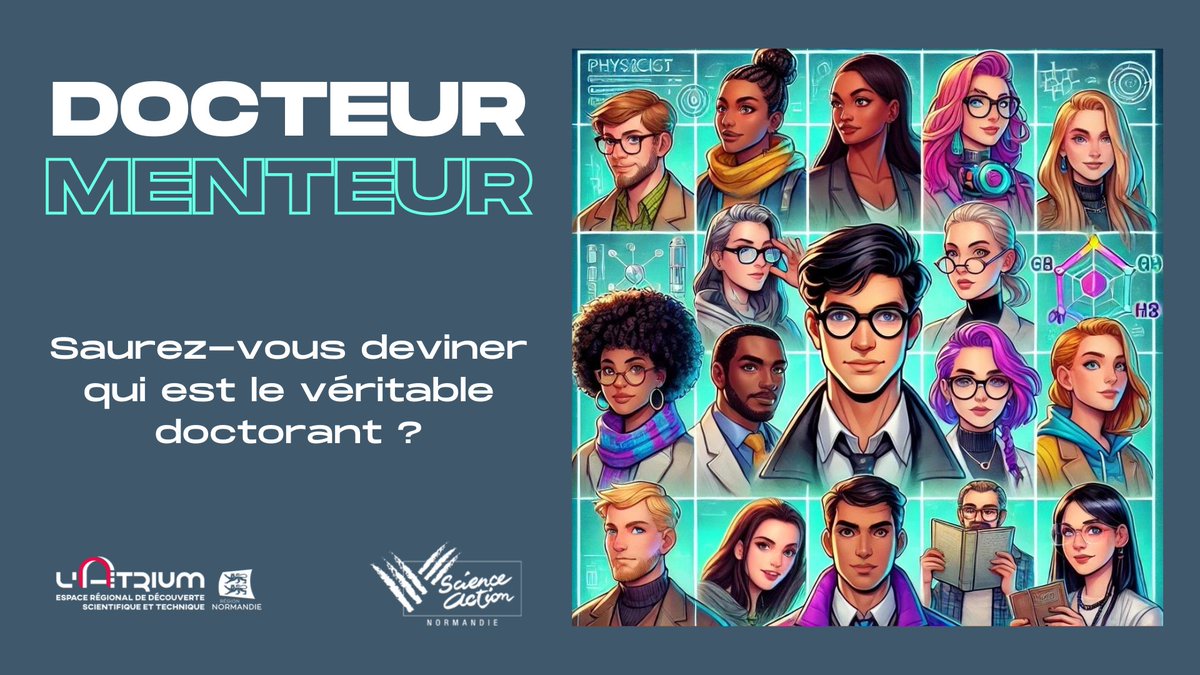 🧑‍⚕️ Jusqu'en octobre 2025, offrez à vos élèves, de la 4e au lycée, une expérience sur l'esprit critique avec l'atelier interactif Docteur Menteur ! 
📍 Lieu et date : Sur mesure avec l’établissement demandeur.
🎟️ Plus d'informations sur notre site : bit.ly/3Y9MKMj