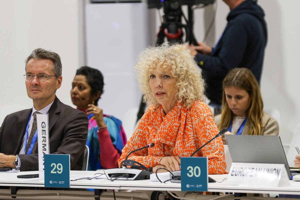 Earth Negotiations Bulletin (@iisd_enb) on Twitter photo At #COP29, Germany <a href="/GermanyDiplo/">GermanForeignOffice</a> @BMUV pledges a new contribution of EUR 60 million for the <a href="/adaptationfund/">Adaptation Fund</a> At #COP29, Germany <a href="/GermanyDiplo/">GermanForeignOffice</a> @BMUV pledges a new contribution of EUR 60 million for the <a href="/adaptationfund/">Adaptation Fund</a>