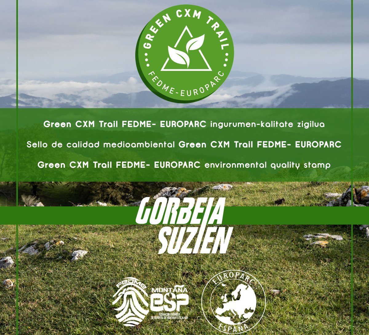 Gorbeia Suzienek 'Green Label CXM' ingurumen ziurtagiria lortu dau: bizkaie.biz/1732018025868

👉 <a href="/gorbeiasuzien/">gorbeiasuzien</a> 
👉 <a href="/redeuroparc/">EUROPARC-España</a> 
👉 <a href="/fedme_es/">Fedme</a>