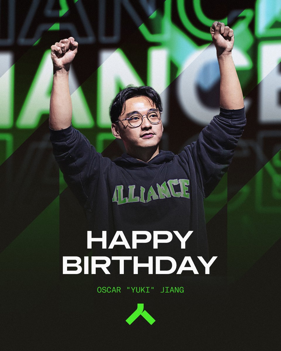 Alliance (@thealliancegg) on Twitter photo Happy birthday to our superstar <a href="/Alliance_Yuki/">江铭亮 Alliance Yuki</a>! Just like any good wine, you only get better as time goes by, so don't forget to treat yourself today king 💚
Hope you have a fantastic day filled with love!
#ALLFam Happy birthday to our superstar <a href="/Alliance_Yuki/">江铭亮 Alliance Yuki</a>! Just like any good wine, you only get better as time goes by, so don't forget to treat yourself today king 💚
Hope you have a fantastic day filled with love!
#ALLFam