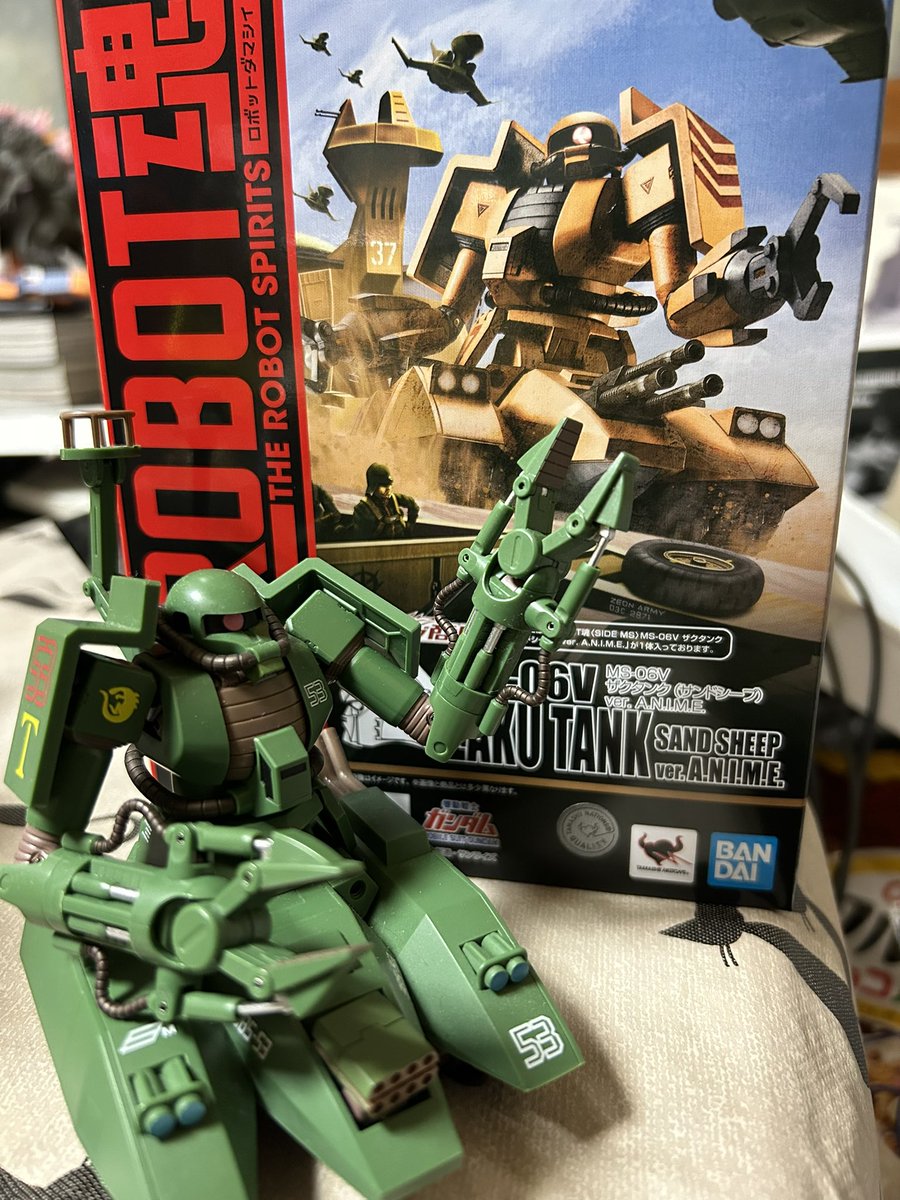 ROBOT魂のザクタンク(サンドシープ)が届いてたぞ。 うちのグリーン