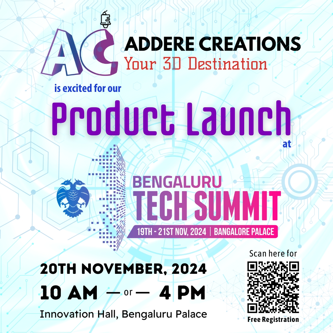 AddereCreations's tweet photo. The Countdown Begins! ⏳

Addere Creations is thrilled to announce the launch of its latest MedTech innovation at Bengaluru Tech Summit 2024!

🗓️ Date: 20th November 2024

⏰ Time: 10:00 AM and 4:00 PM

📍 Venue: Bengaluru Palace, Bengaluru https://t.co/cqCvfWBXzg