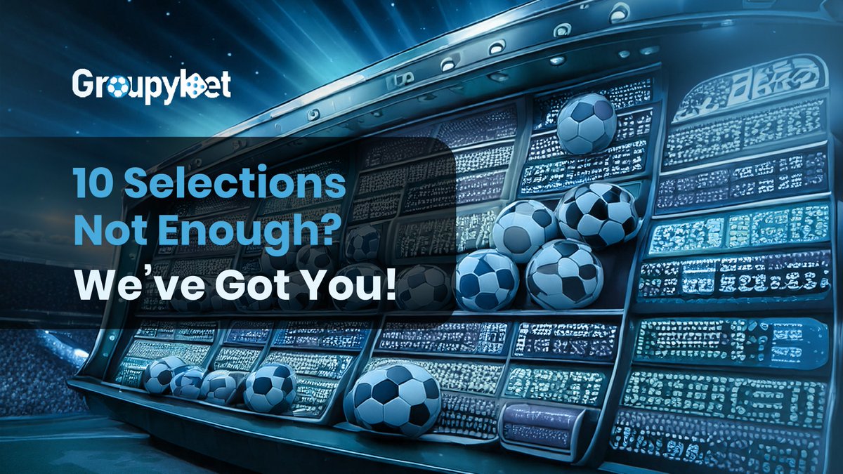 GroupyBet's tweet photo. 🏆 If one competition and 10 selections aren't enough... don’t stress! 😌 

Join another active competition and place another bet with 10 more selections for the same matches, each with unique outcomes! 🔄 

We think we’ve made it almost a win for everyone! 🎉💰

#SportsBetting https://t.co/MXEhu7Zq8l