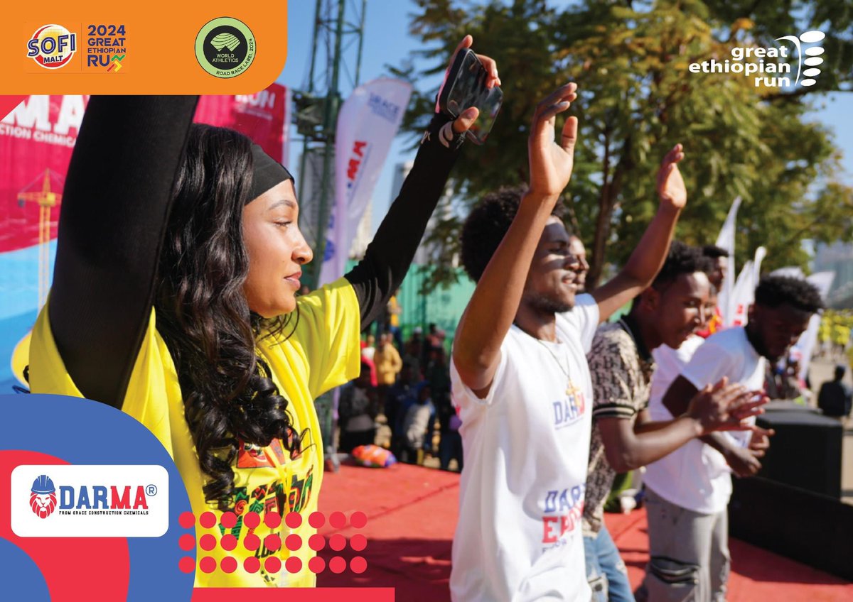 greatethrun's tweet photo. Thank you, @GraceChemicals,for Joining our 10km run!
Your vibrant energy brought joy to all our participants at the 2024 Sofi Malt Great Ethiopian Run international 10Km.
#SofiMalt #GreatEthiopianRun #Foreverychild #Nutrition https://t.co/Scehw2tFo5