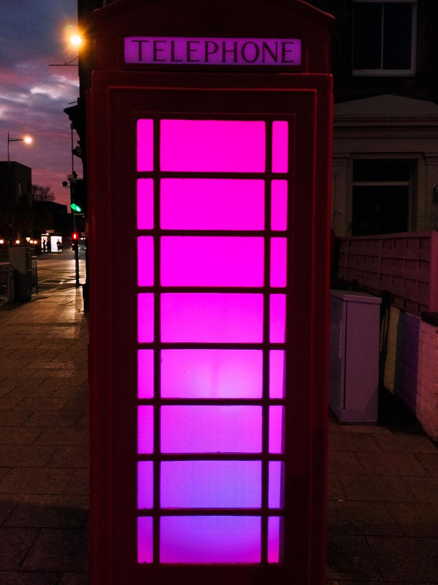 RayFrench15's tweet image. Psychedelic phone box, Portobello. Can you dig it? Step inside,  close the door and turn on baby. What a trip!