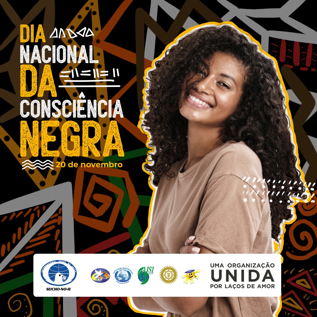 Neste Dia da Consciência Negra, celebremos a vida de Deus que se aloja em cada indivíduo. Desperte para a verdade de que somos todos filhos de Deus, cultivando amor, respeito e harmonia. Juntos, construímos um futuro de igualdade. #ConsciênciaNegra #NaturezaDivina
