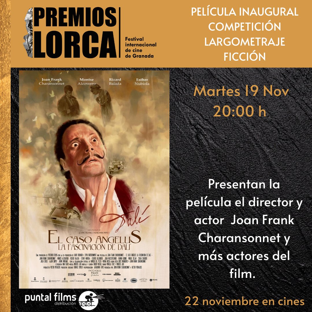 PuntalFilms Distribución (@puntalfilms) on Twitter photo Consulta este vídeo de Instagram de <a href="/premioslorca/">Festival de Cine de Granada - Premios Lorca</a> instagram.com/reel/DCi8w7gNt…
#LafascinacióndeDali #ElCasoAngelus Consulta este vídeo de Instagram de <a href="/premioslorca/">Festival de Cine de Granada - Premios Lorca</a> instagram.com/reel/DCi8w7gNt…
#LafascinacióndeDali #ElCasoAngelus