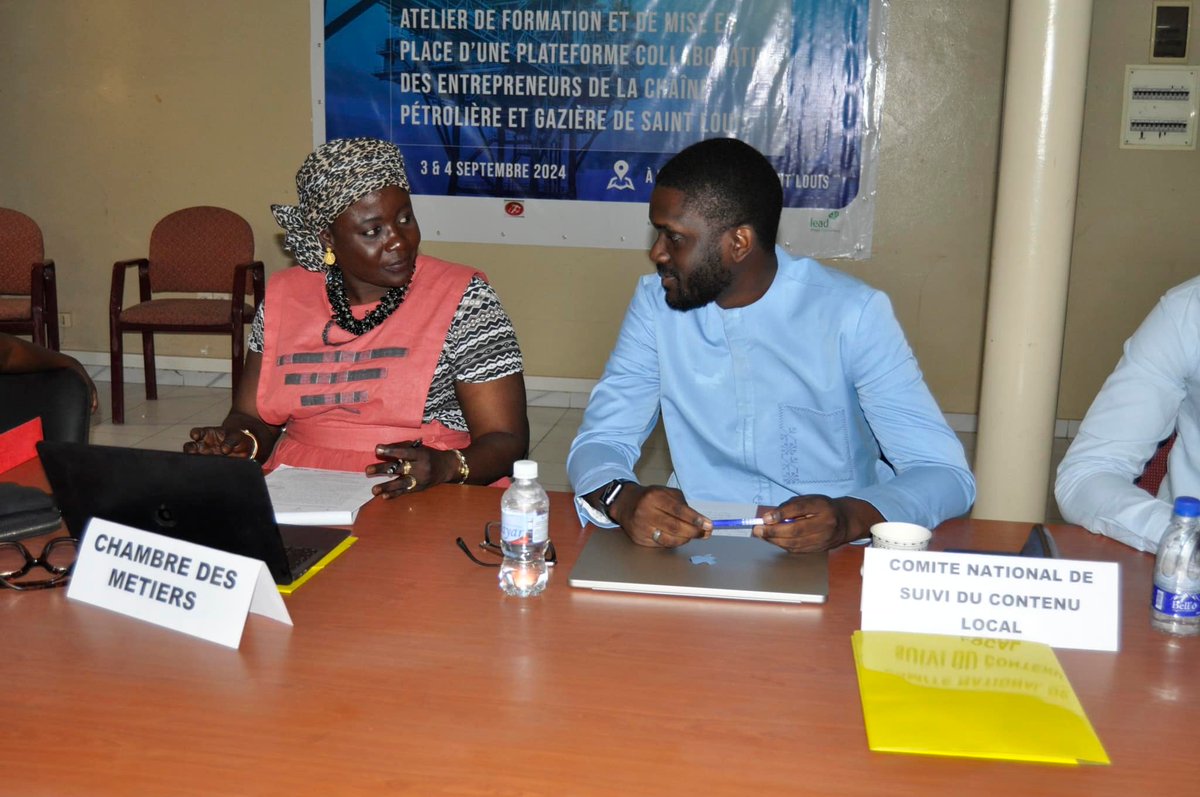 #Leadinaction
Le groupe ApproLoc, dans le cadre du programme #USAIDTRACES, a organisé un atelier à #SaintLouis : clarification sur le #ContenuLocal, sensibilisation des microfinances, et optimisation des accès aux marchés extractifs.