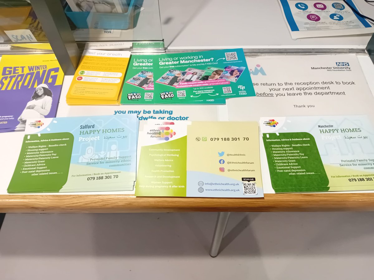 HealthEthnic's tweet image. 🌟 Expecting a baby? Drop in every Wednesday at North Manchester Hospital Antenatal Clinic! 
Get support with welfare advice, emotional well-being &amp;amp; maternity leave. We're here to help 💕👶

📞 079 188 301 70
💻 ethnichealth.org.uk

#PregnancySupport #AntenatalCare