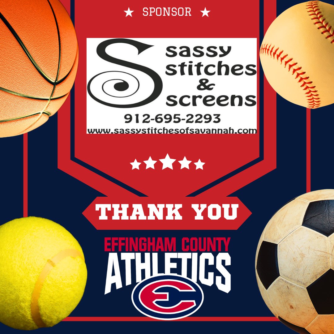 ECHS Athletics would like to thank SassyStitches and Screens, for being a local business sponsor.
