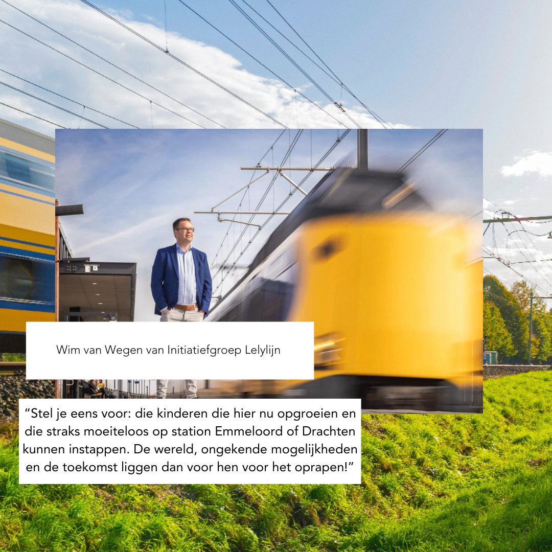 🚆Deze week delen wij verhalen van inwoners uit onze regio voor wie de Nedersaksenlijn en de Lelylijn van grote betekenis zou kunnen zijn. 

👉Wim van Wegen van Initiatiefgroep Lelylijn is duidelijk. Het Noorden is het ondergeschoven kindje gebleven. Hij vindt dat we met dat