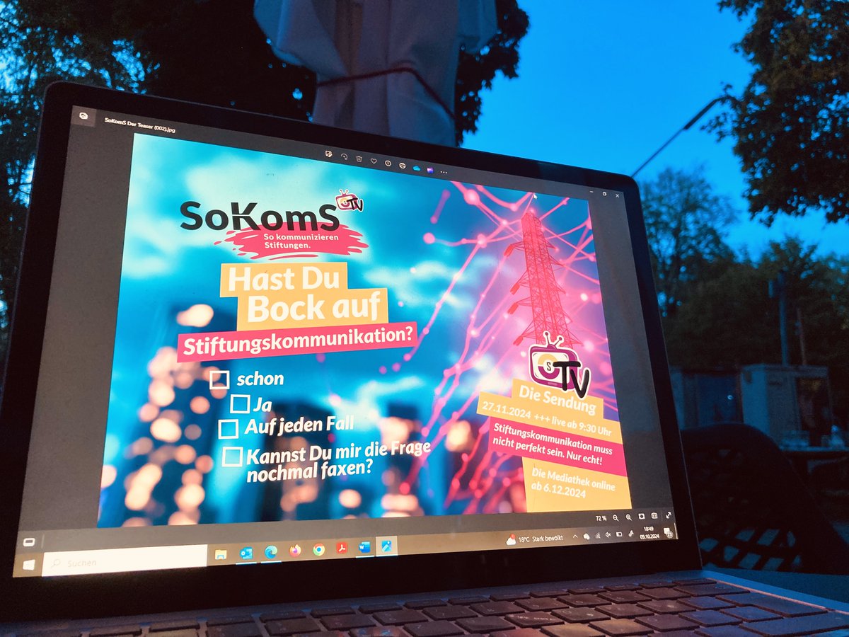Warum ist es so wichtig, dass jede einzelne #Stiftung mehr darüber erzählt, was Sie Gutes tut und Wichtiges macht? Weil sie damit eine Geschichten des Gelingens unseres Gemeinwohls erzählt. sokoms.de #sokommunizierenstiftungen #sokoms #stiftungskommunikation