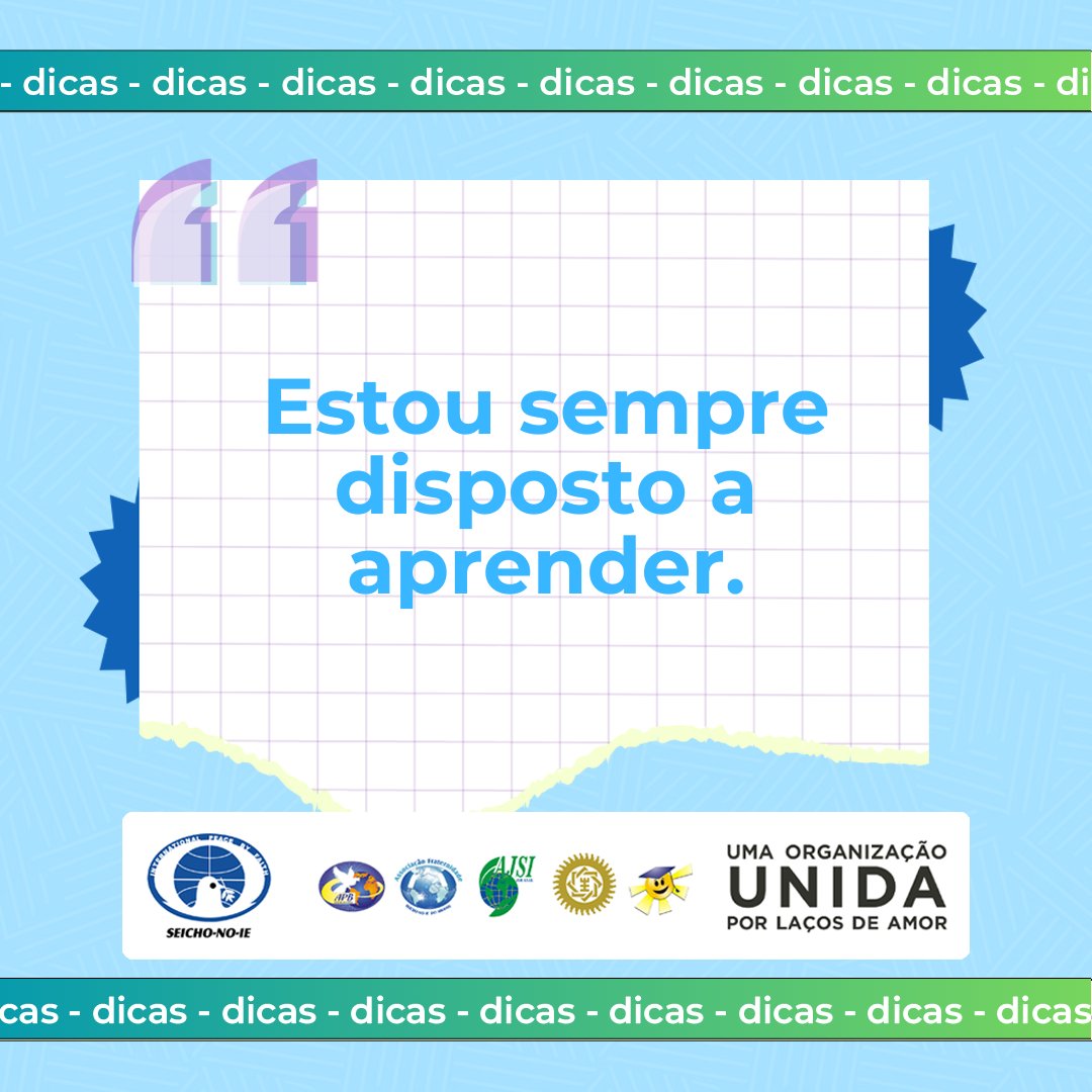 Cada situação que experienciamos, cada encontro que a vida nos proporciona traz um ensinamento. Nossas vivências e encontros não ocorrem por mero acaso, existe uma lei que faz com que isso aconteça! 

#SeichoNoIe #hábitosdiários