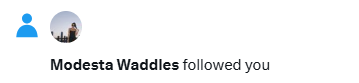 Dunno how they train the AI that chooses bot names. This Modesta girl hasn't posted anything yet. Maybe she's embarrassed.