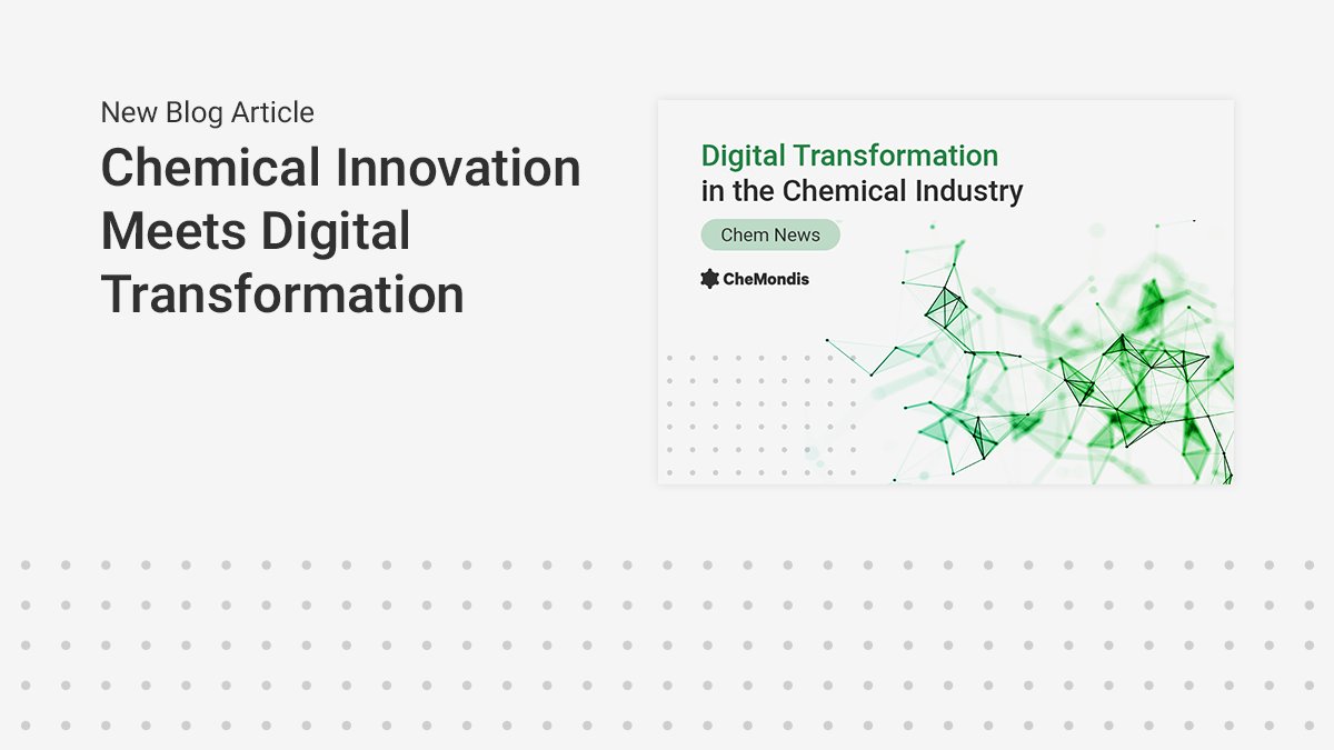 Curious about how digital tools are reshaping the industry? Our latest blog explores the role of digital transformation in the chemical industry and how CheMondis is enabling companies to thrive in this new era.
🔍Read the full article to learn more: bit.ly/3Ze8VCX