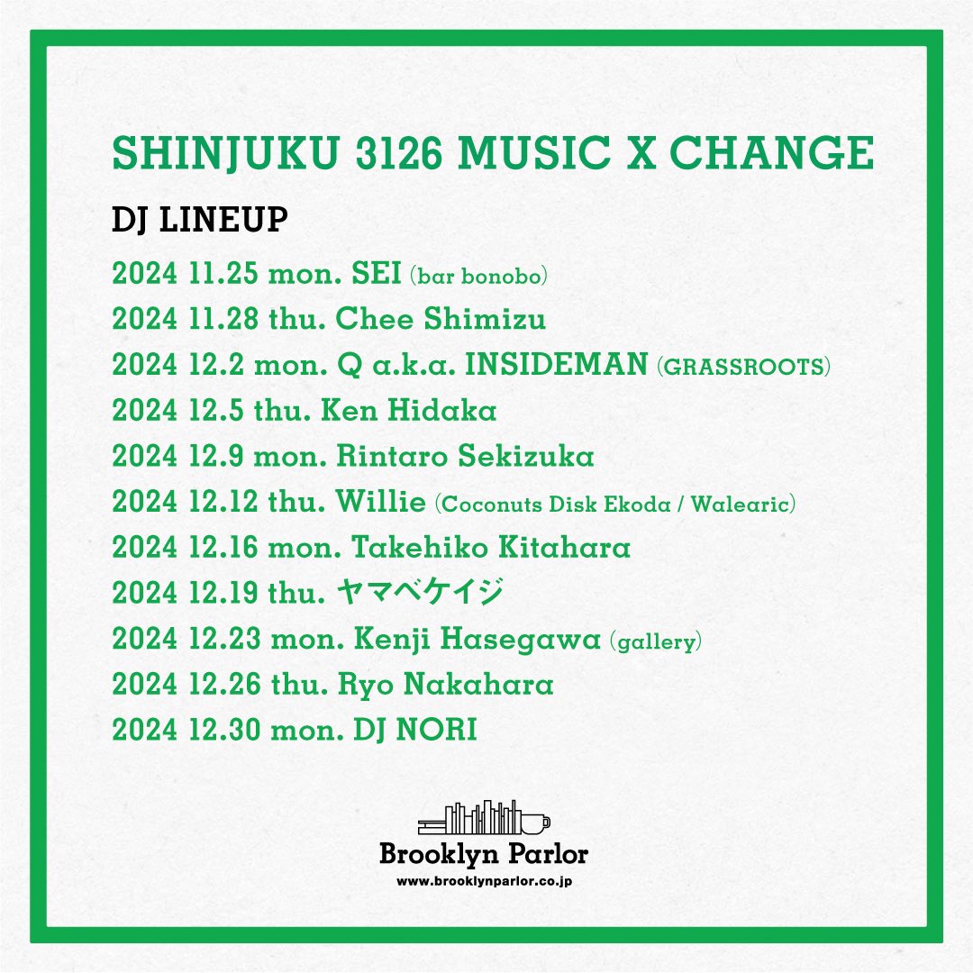 Brooklyn Parlor SHINJUKU tweet media