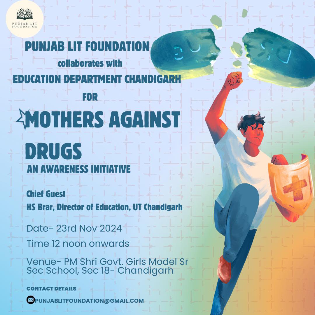 Khushwant Singh (@singhkhushwant) on Twitter photo Punjab Lit foundation collaborates with <a href="/SchoolEduChd/">Department of School Education, Chandigarh</a> for its program , Mothers Against Drugs. 23rd November, PM Shri Govt School, Sec-18. Thank you <a href="/HPSBRAR/">Harsuhinder Brar</a> for this initiative as mothers are the strongest line of defence against drugs. Empowering them means, saving a Punjab Lit foundation collaborates with <a href="/SchoolEduChd/">Department of School Education, Chandigarh</a> for its program , Mothers Against Drugs. 23rd November, PM Shri Govt School, Sec-18. Thank you <a href="/HPSBRAR/">Harsuhinder Brar</a> for this initiative as mothers are the strongest line of defence against drugs. Empowering them means, saving a