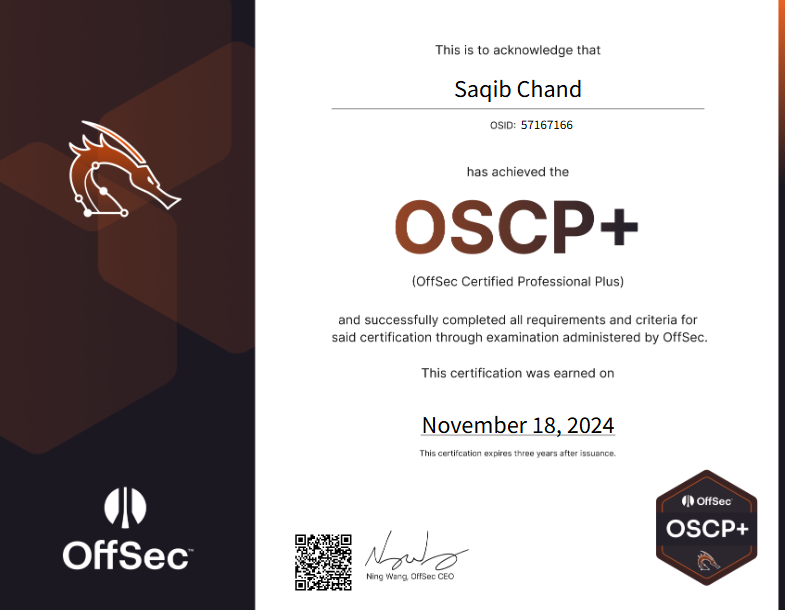 Excited to share that I passed the OSCP+ exam with a perfect score! 🎉

credential.net/f0626196-d712-…