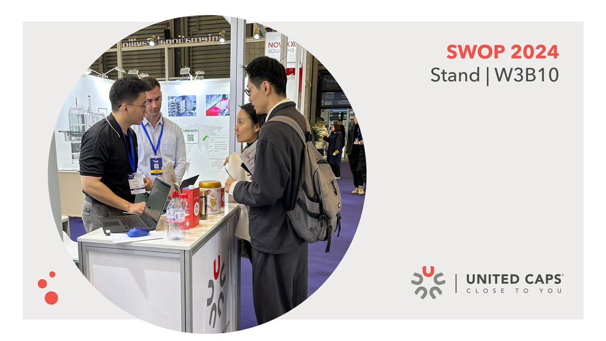 UC_capsclosures's tweet photo. Hi Shanghai!

Come meet the UNITED CAPS APAC team at booth W3B10 in the International Pavilion! We’re excited to showcase how our innovative closures can elevate your packaging solutions, whether for food, beverage, or industrial applications. Our team is ready to help you! https://t.co/5HhbBRTriA