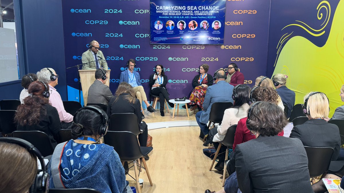 Connecting the dual powers of science &amp; finance with community-led ecosystem management, and nature-based solutions is key to supporting coastal livelihoods, nutrition, cultures, and biodiversity. 

Pleased that our panel could share their expertise with a high-volume audience.