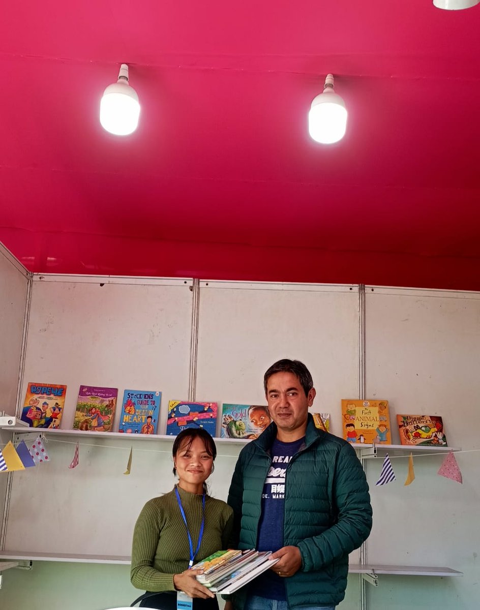 Grateful to have our first batch of books, donated by our very own author from Shillong <a href="/ankushsaikia/">Ankush Saikia 📚</a> at the Owl Library Stall, Shillong Literary Festival 2024.
Thank you. 

#grateful #toli #gifting #childrensbooks #library #theowllibraryinitiative