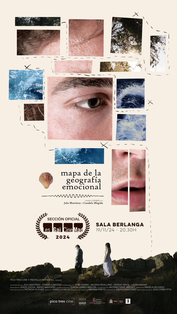 🐚 No te pierdas.

Hoy estrenamos MAPA DE LA GEOGRAFÍA EMOCIONAL, de <a href="/julumaga/">College boy</a> y Candela Megido. Coproducido entre <a href="/picotrescine/">pico tres cine</a> y <a href="/infoppartida/">Pantalla Partida</a> con el apoyo de <a href="/CineICAA/">ICAA</a> y <a href="/CantabriaFilm/">Cantabria Film Commission</a>.

En casa, @LesGaiCineMadff ❤️

🔜 Y el jueves, <a href="/Gijonfilmfest/">Gijon International Film Festival | FICX</a>