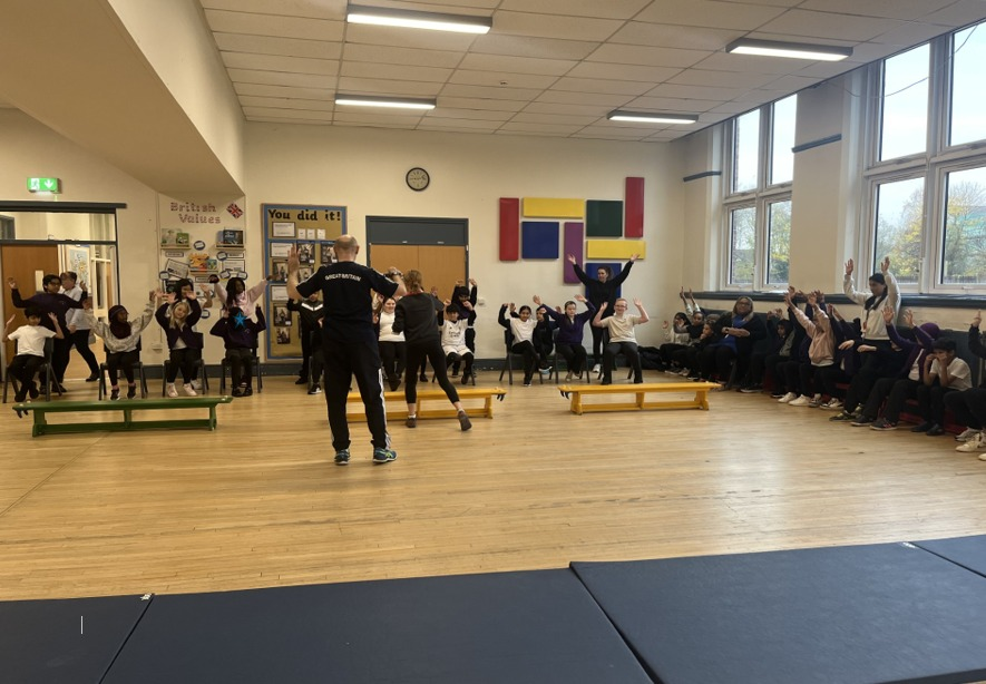 MarlboroughAcad's tweet photo. Year 5 and Year 6 had a great morning completing their circuits! Thank you to @greatathletesuk  and @Michael_Churm for a wonderful workout and assembly!🏅😀 https://t.co/NeJjxZicTJ
