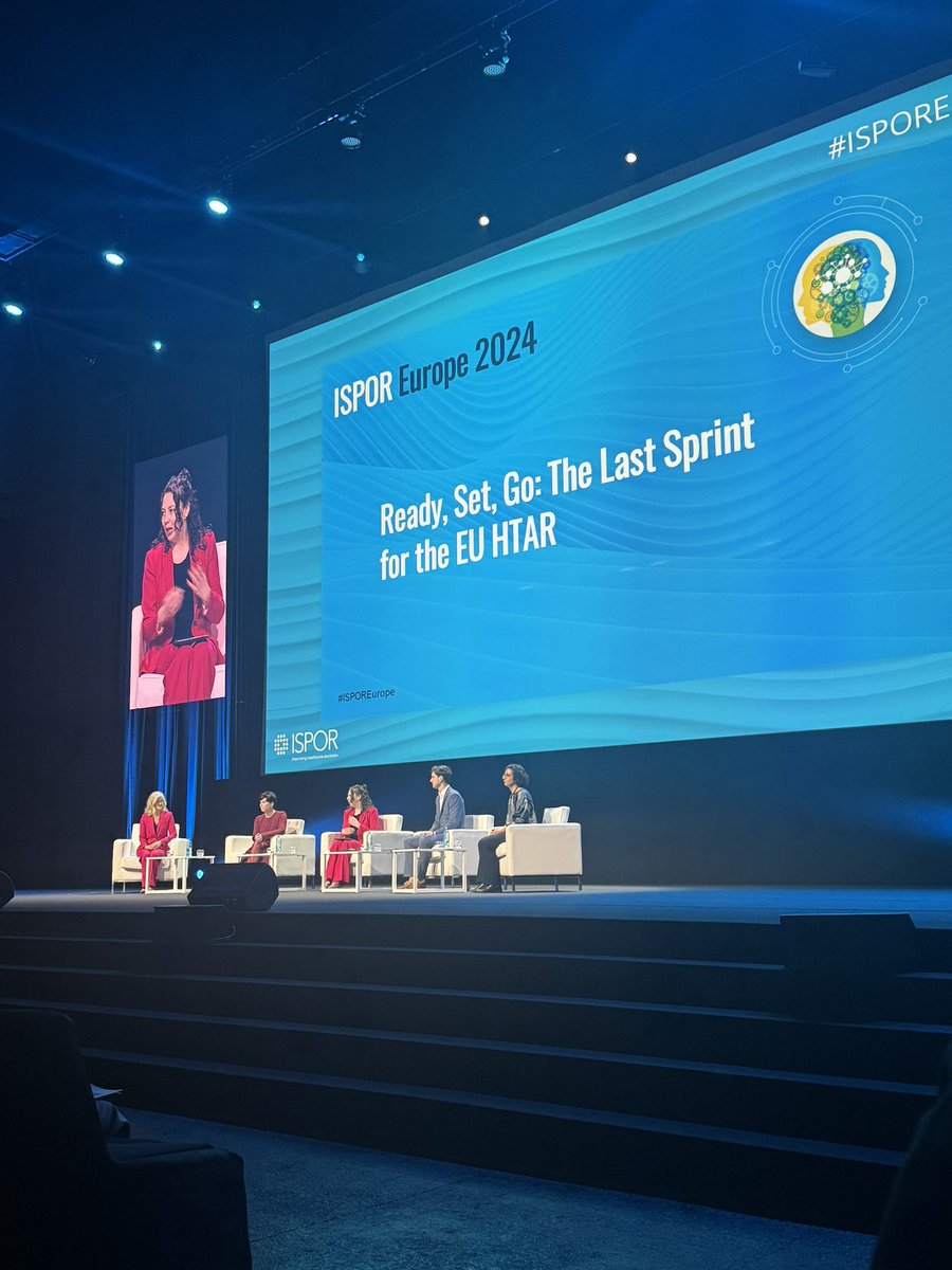 ISPORorg's tweet photo. Plenary 2 discusses how stakeholders are preparing for the new EU #HTAR in their organizations &amp; how they are implementing changes, as well as key challenges still ahead. Discussions on #PICO, AI implementation, #patient input, &amp; collaboration of all involved. #ISPOREurope https://t.co/2zxr8F1Fc4