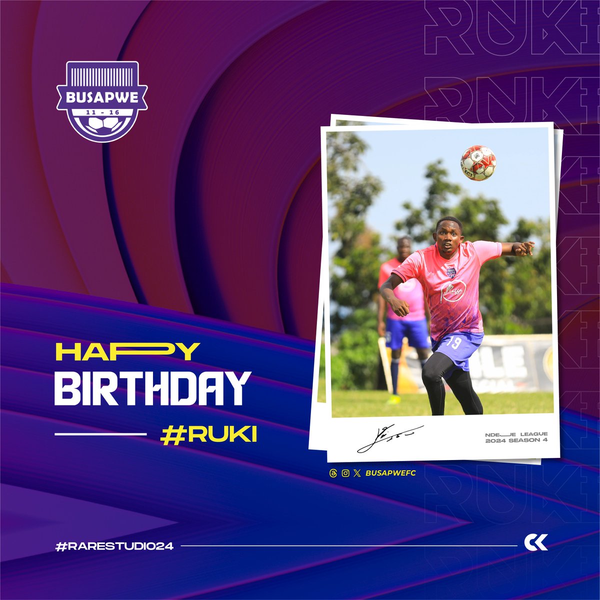 busapwefc's tweet photo. Birthday shout-outs to @RukundoJoshuaSa🌟
Thank you for always coming through for @busapwefc
Keep winning Champ👊
#BirthdayShoutout #TeamAppreciation #Busapwe https://t.co/kYtzHa1TIw