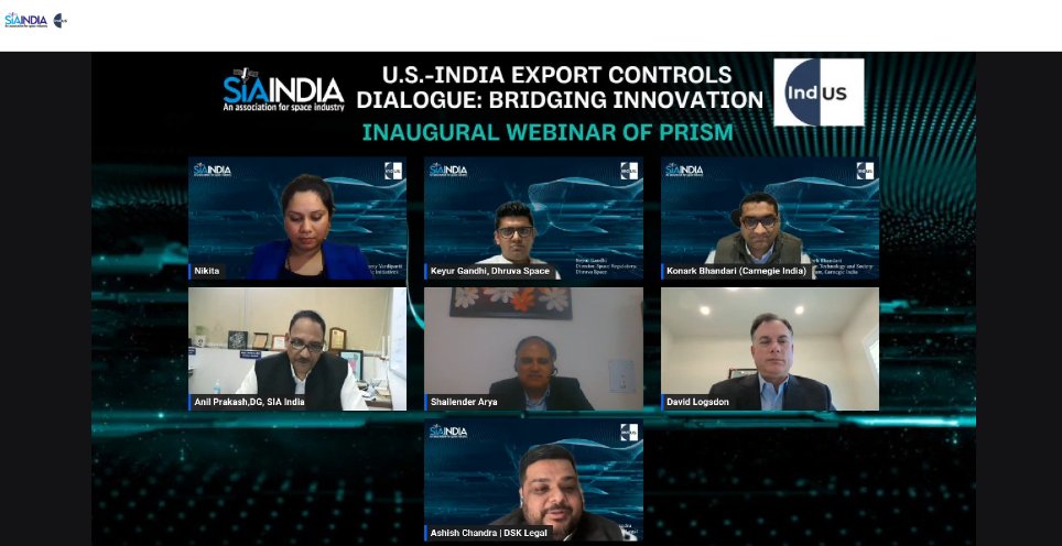 SIA_Ind's tweet image. Successful culmination of #PRISM 1.0! 
U.S.-India collaboration in #AI, #SpaceSystems, and #DualUseTechnologies is crucial. The inaugural #PRISM2024 webinar addressed #ITAR, #SCOMET, and #EAR complexities, compliance, and importance of clear frameworks for successful partnerships