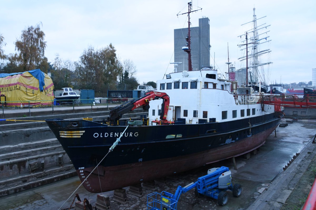sharpnessmike's tweet image. 16th November OLDENBURG in for her annual drydocking.