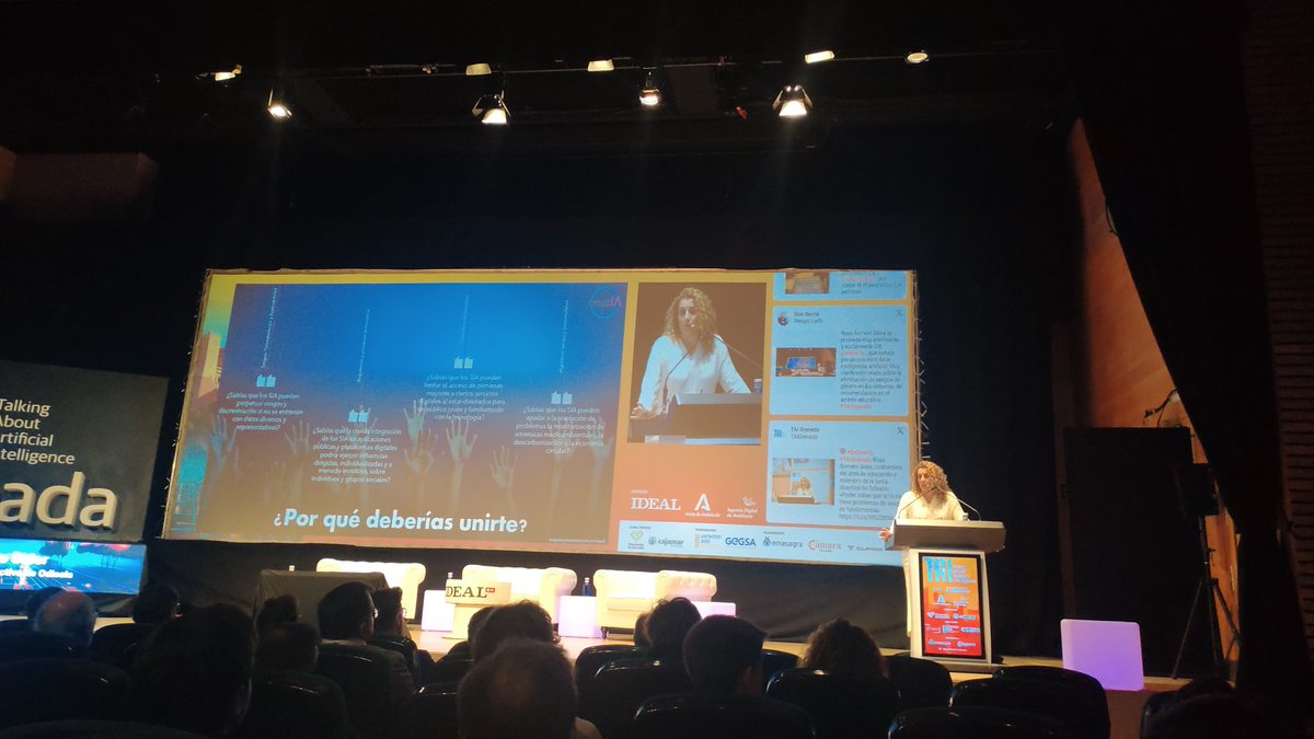 Muy interesante lo que nos cuenta @RosaRomerosoler sobre la #IA y los sesgos de género, las recomendaciones a los jóvenes pueden ser un alma de doble filo. Y ahora el cuestionario para abrir más el debate #Mayores #Sostenibilidad #Sesgos #TAIGranada