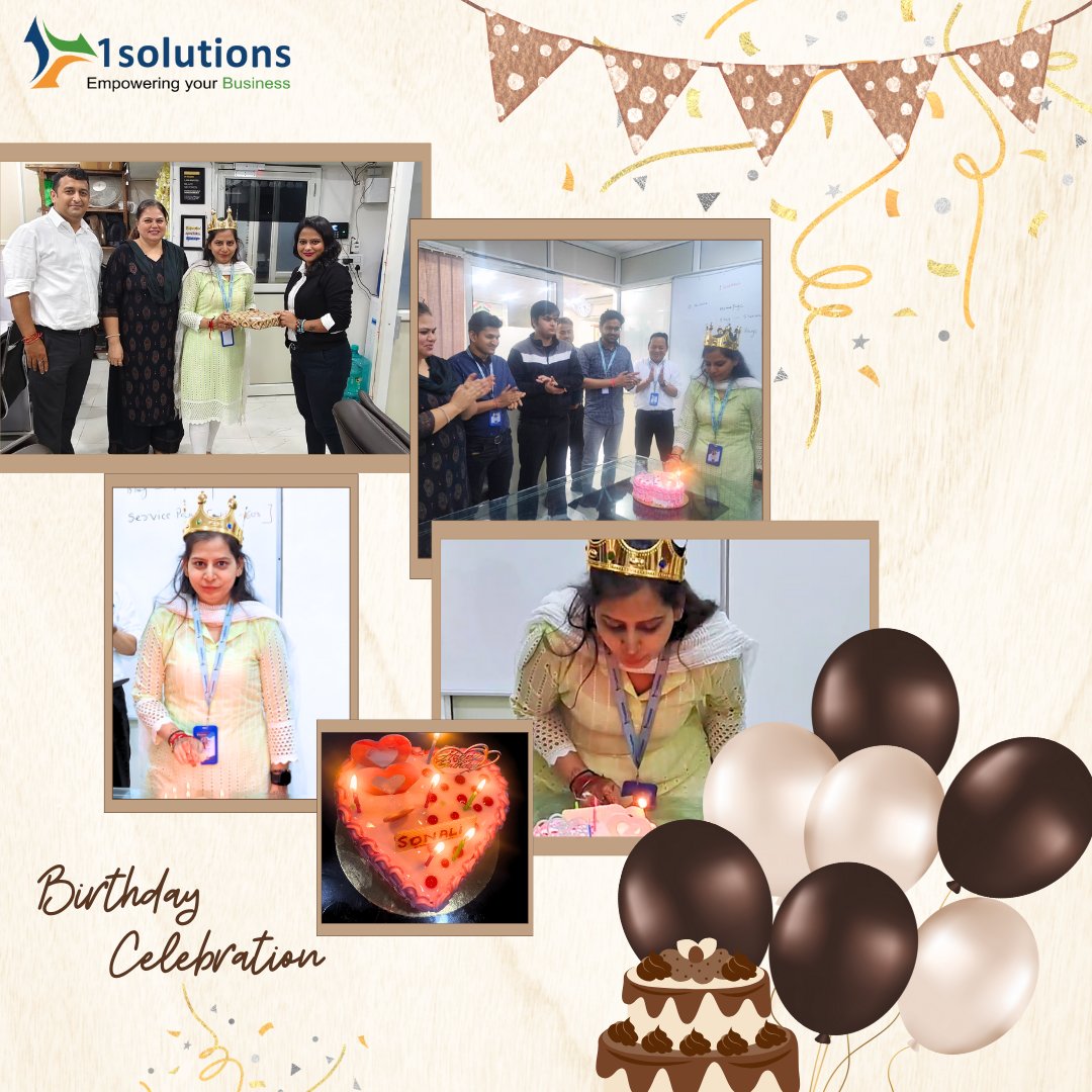 1solutionsbiz's tweet photo. Happy Birthday, Sonali Bailwal ๐ฅณ Celebrating your special day with the best team moments! Here's to another year of success, growth, and great memories together!
#BirthdayCelebration #BirthdayGirl #WorkHard #1Solutions https://t.co/cha9FYx8kN