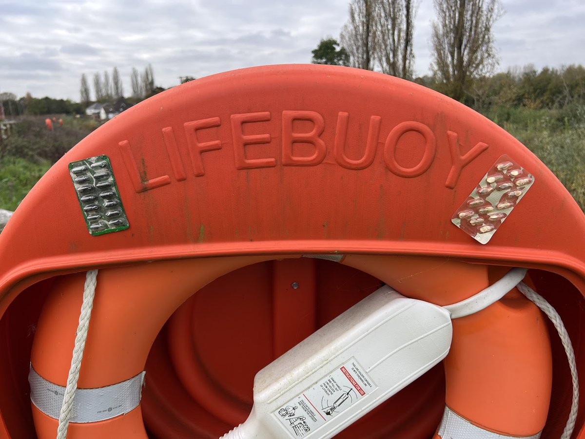 The first of three collections from multimedia artist Stella Tripp. Today on the Sets, Series and Ensembles exhibition she casts us a lifeline of blister packs. Sink or swim? Natalie Low provides us with our daily dose of writing. Read it at collectconnect.blogspot.com/2024/11/stella… #publicart