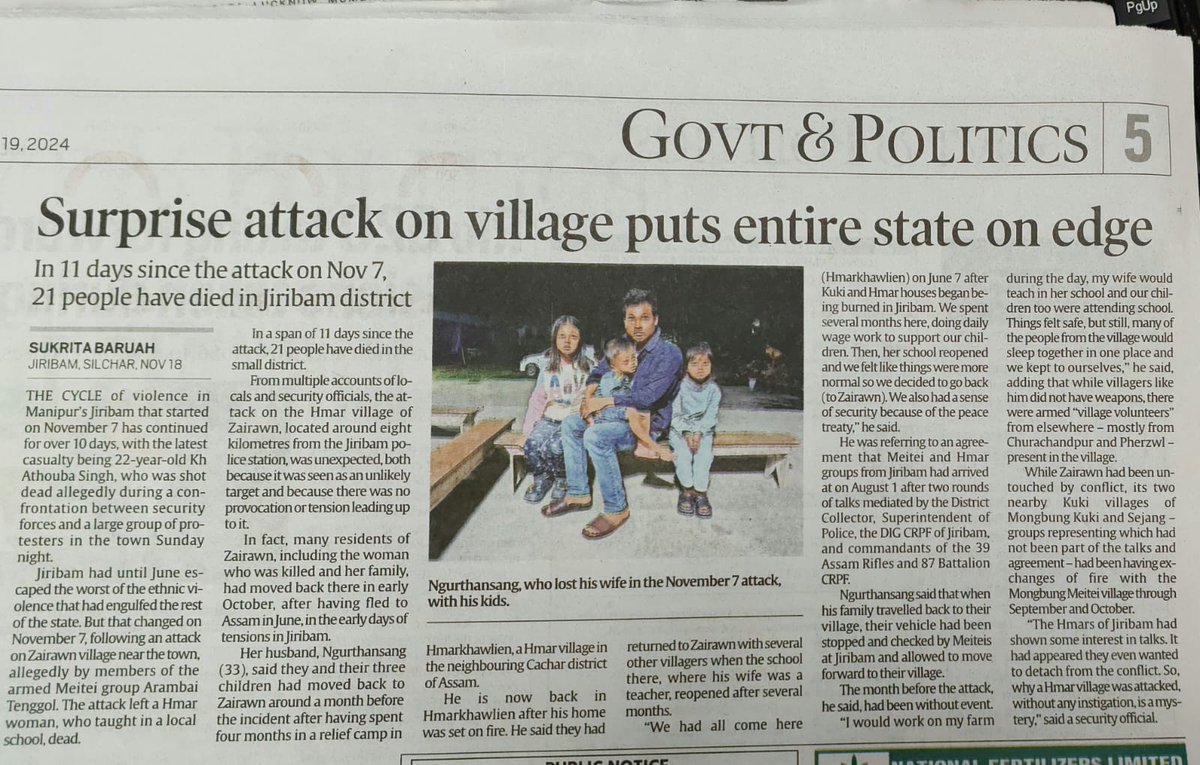 Manipur Tribals' Forum Delhi tweet media