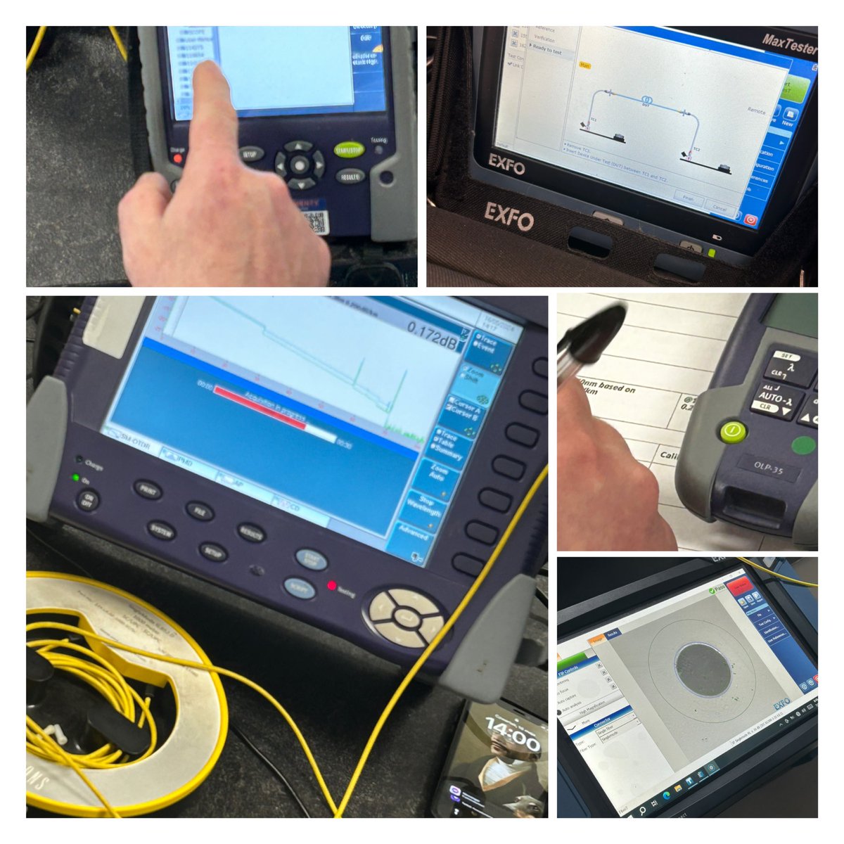 After successful back to back #COFI courses, this week we’re delivering the AOTDR course. Delegates are learning there is more to testing than the ‘auto test’ button, trying different pulse widths, averaging, wavelengths, range &amp; resolution to optimise traces for analysis #fibre