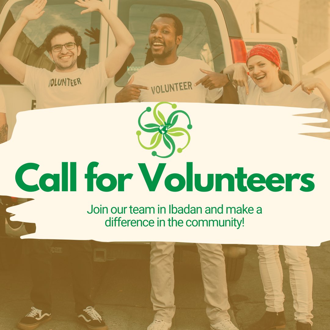 EcoCrewng's tweet image. Calling for Volunteers in Ibadan! If you’re interested in making a difference before the year runs out, sign up here - forms.gle/UVJTEs2a4oCGF7…