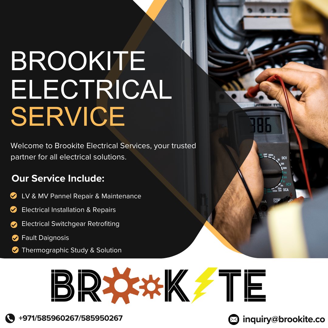 BrookiteL's tweet photo. Brookite Electrical Services offers top-notch electrical solutions for residential, commercial, and industrial clients. 

#electricalservices  #safeandreliable #professionalservice #commercialelectrical #residentialelectrical #industrialelectrical #brookiteelectricalservice https://t.co/yXn1pcFd8v