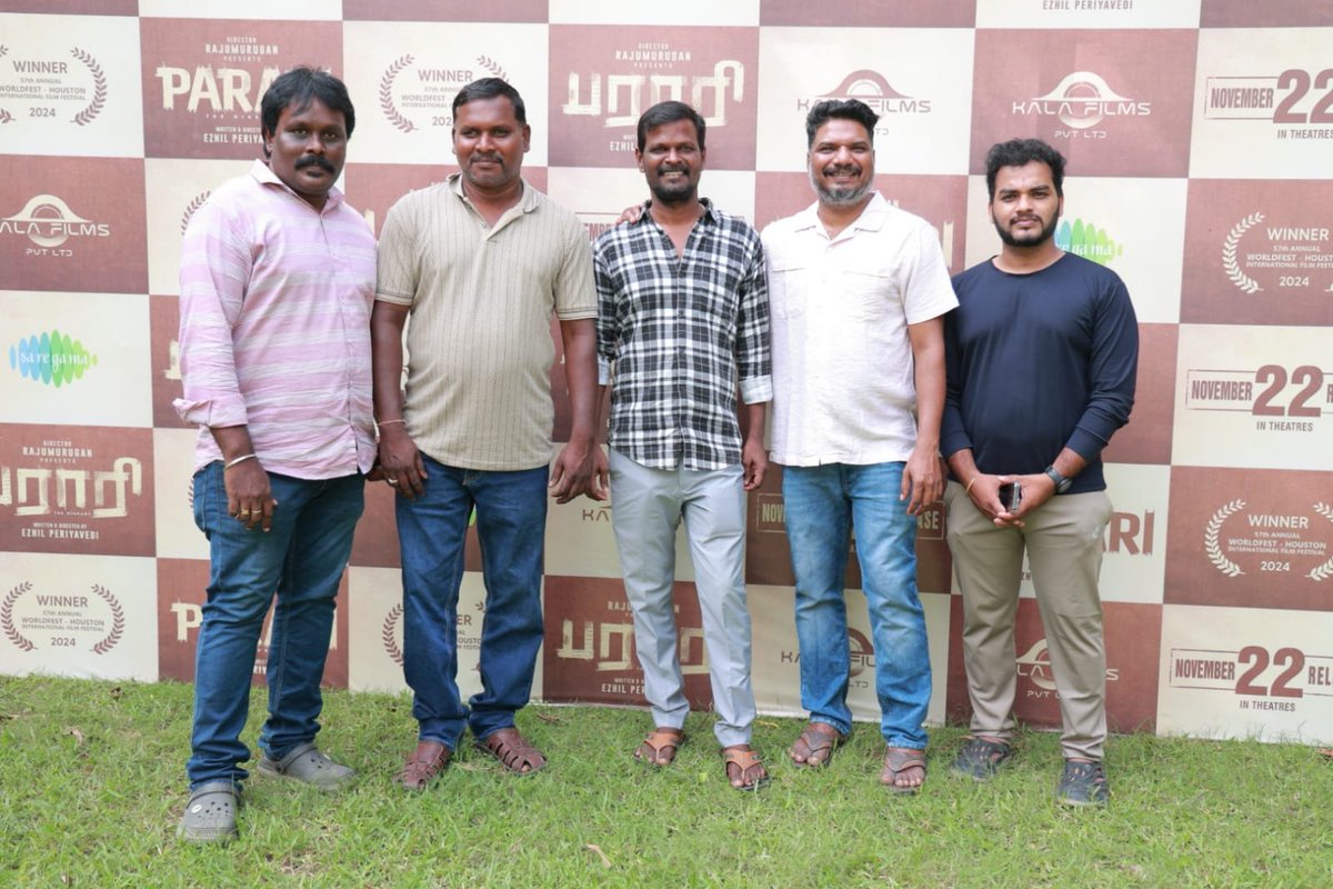 #Parari 👣💥 – Press Meet 

Director: <a href="/Ezhil_Periavedi/">Ezhil Periavedi</a>
Starring: <a href="/iharisankar/">HARISANKAR *அரிசங்கர்*</a> <a href="/its_Sangeetha_/">Sangeetha Kalyankumar</a> <a href="/actorpugazh/">PUgazh MAhendran</a>
Music: <a href="/RSeanRoldan/">Sean Roldan</a>

In cinemas Nov 22
#ParariFromNov22🕊
