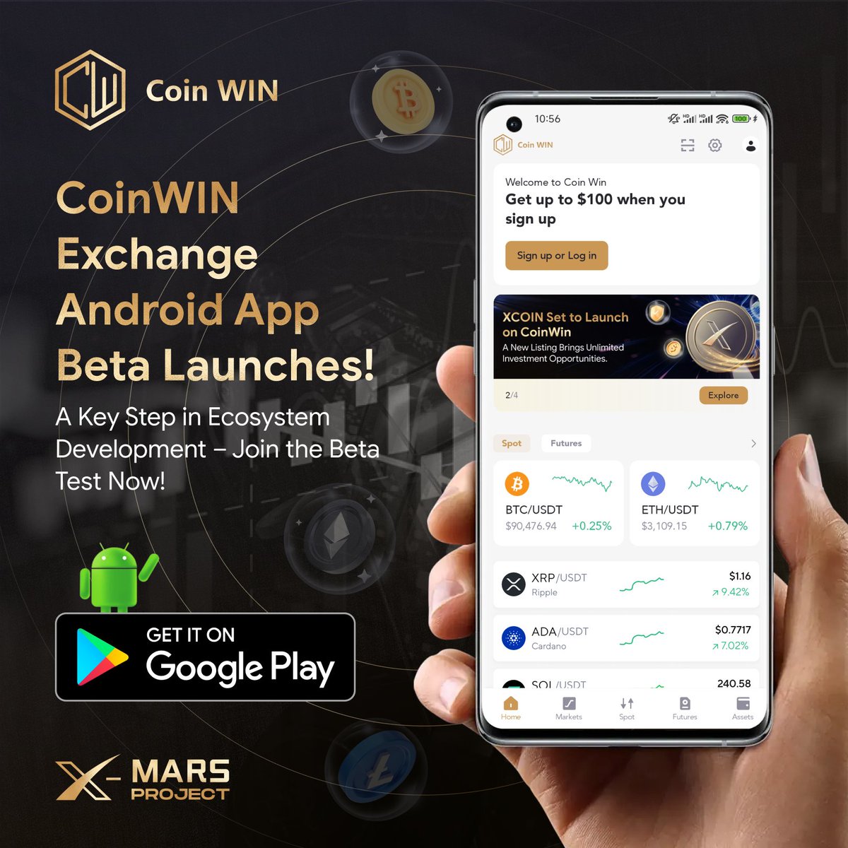 CoinWIN_Xmars's tweet photo. ๐CoinWIN Android App Beta is Live!
A groundbreaking milestone for the X-Mars ecosystem!
Download now to experience the AI-powered intelligent trading platform.
Join the beta and help shape the future of smart finance!
๐Download Link: https://t.co/sN51xUfXeR
#CoinWIN #DePIN https://t.co/f9MMYsdkZG