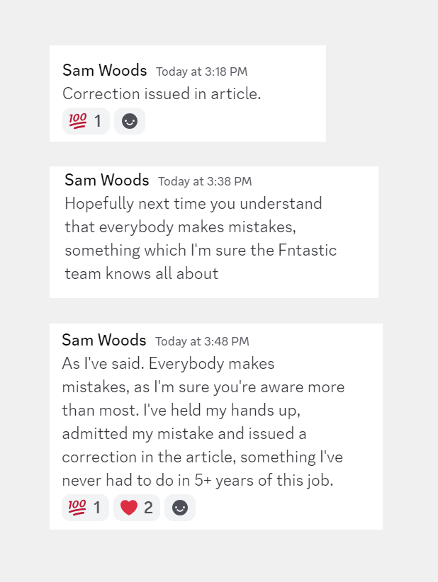 thegamer.com
Thank you for your corrections and for acknowledging the mistakes. We also apologize for calling you fake news. Peace🕊️

x.com/FntasticHQ/sta…