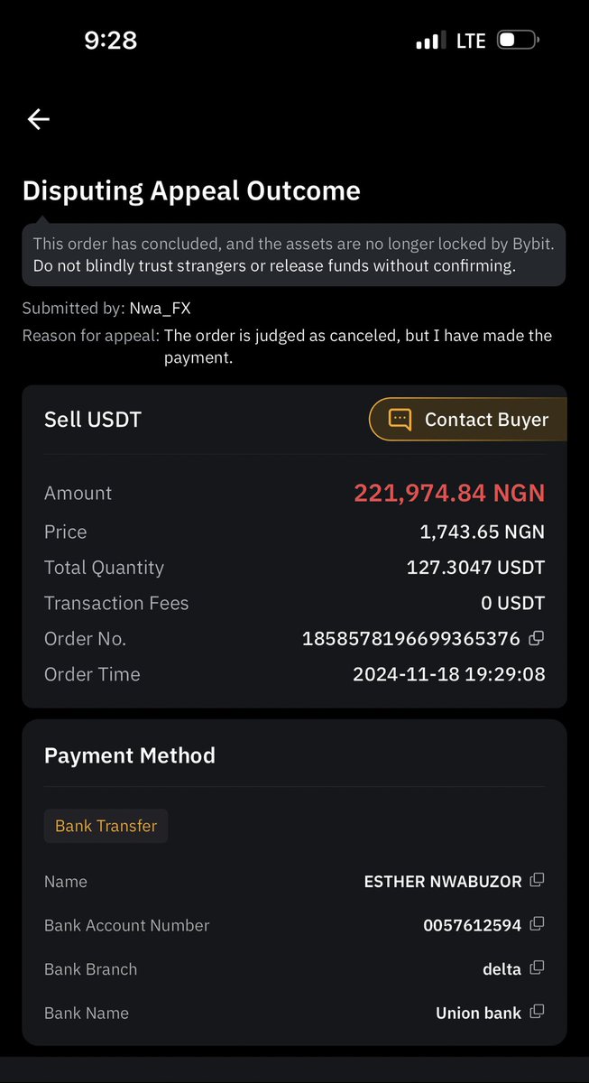 Esstarr_'s tweet photo. Attached here is a screenshot of the order page showing the order ID and additional details. https://t.co/H5791iMDbB