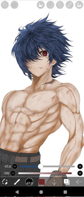 今日の進捗です。明日も頑張って描いていきます! 